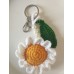 Key Ring Crochet Woolen Sunflower